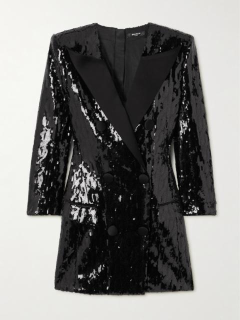 knee length dresses for ladies BALMAIN CRYSTAL AND VELVET MINI DRESS FR 36 UK 8