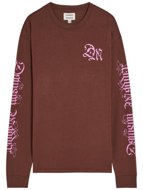 DAMSON MADDER. Damson Madder Pleasant Slumber Printed Cotton T-shirt