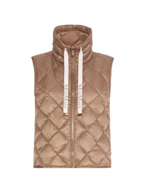 Max Mara quilted drawstring gilet