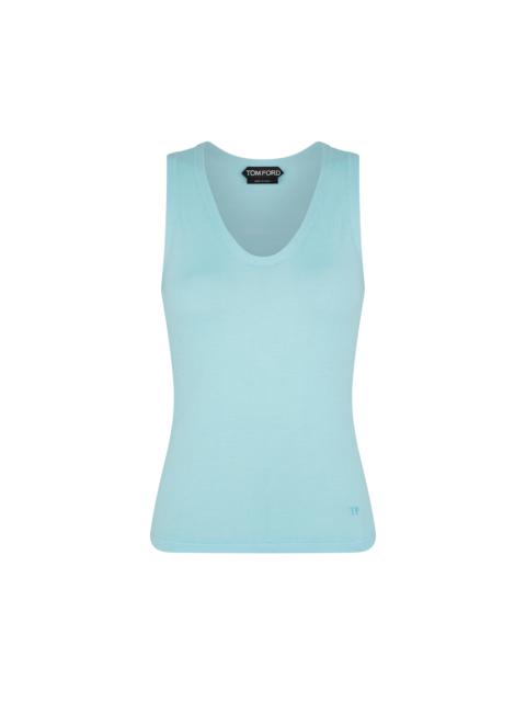 FINE CASHMERE SILK KNIT TANK TOP