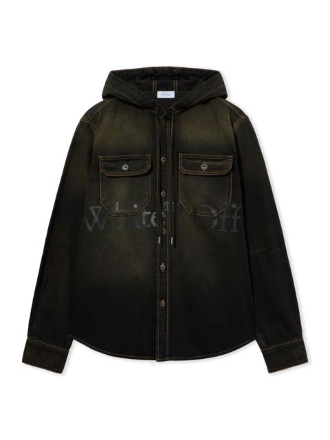 Off-White Bookish Hooded Denim Shirt