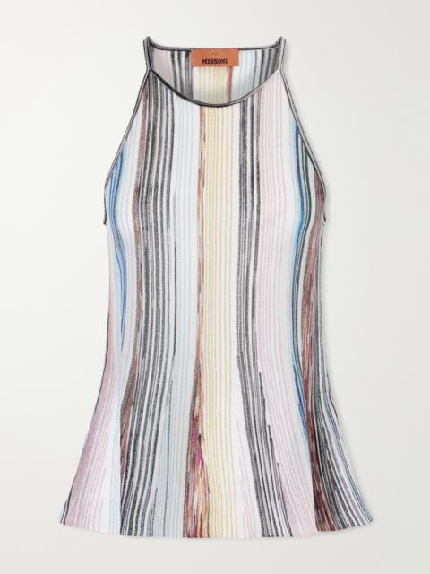 Missoni Striped Crochet-knit Tank