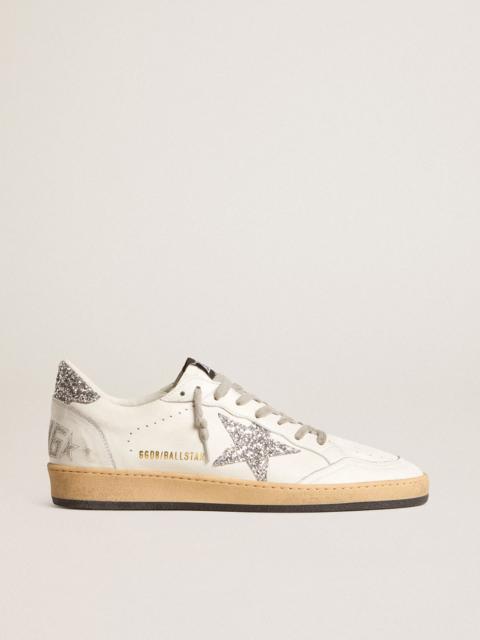 Women’s Ball Star Wishes in nappa leather with white star and glitter heel tab