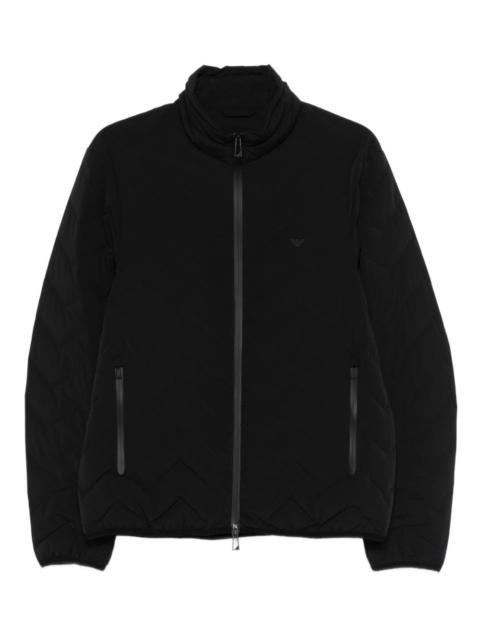 EMPORIO ARMANI zip quilted jacket