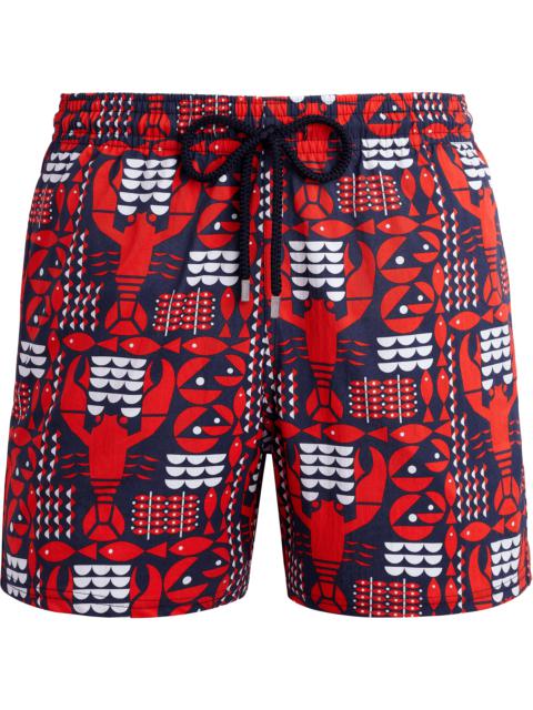 Vilebrequin Men Stretch Swim Trunks Graphic Lobsters