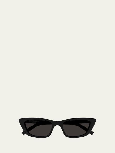 SAINT LAURENT Sleek Acetate Cat-Eye Sunglasses