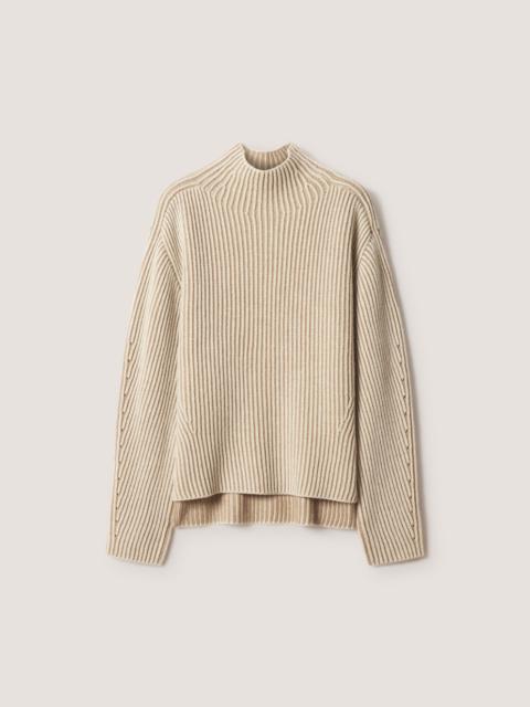 Maison Kitsuné PLAITED RIB HIGH NECK JUMPER