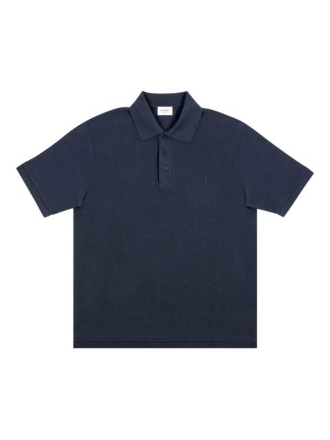 SAINT LAURENT CASSANDRE logo-detail polo top