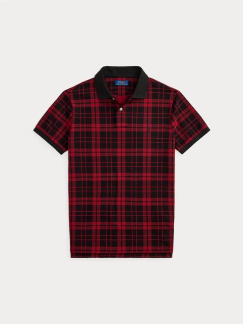 Polo Ralph Lauren Custom Slim Fit Plaid Mesh Polo Shirt