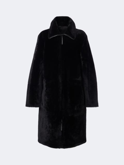 JOSEPH Caspian reversible leather and shearling coat