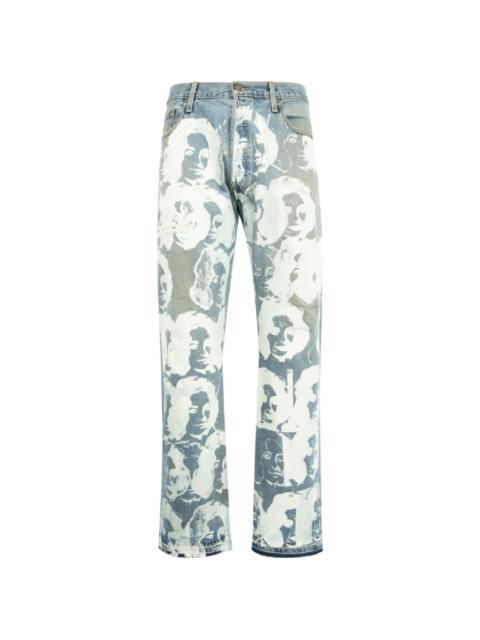 *Better With Age Bathwater graphic-print distressed jeans