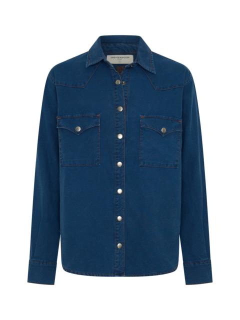 ONE TEASPOON Western Denim Shirt - Deep Blue