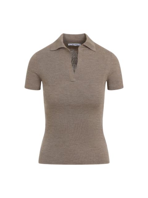 Max Mara Albero Knit Ribbed Polo