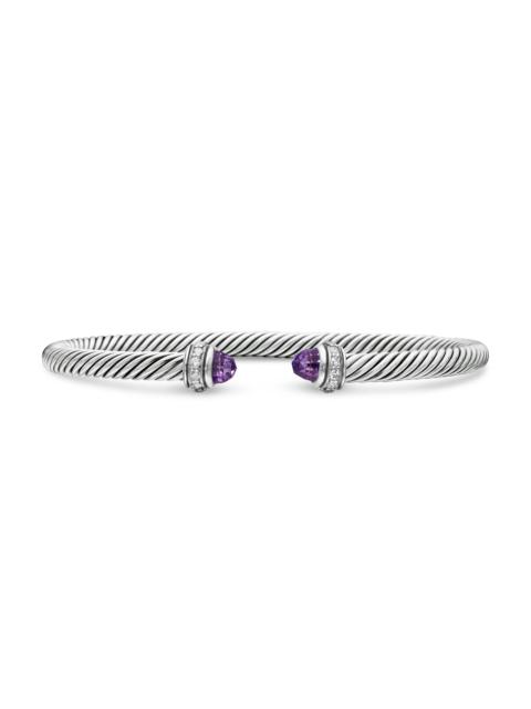 DAVID YURMAN Women's Classic Cable Bracelet in Sterling Silver - Amethyst