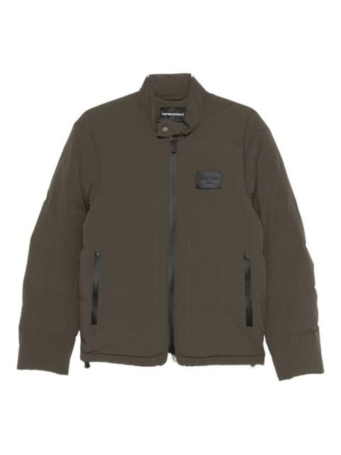 EMPORIO ARMANI zip-up padded coat