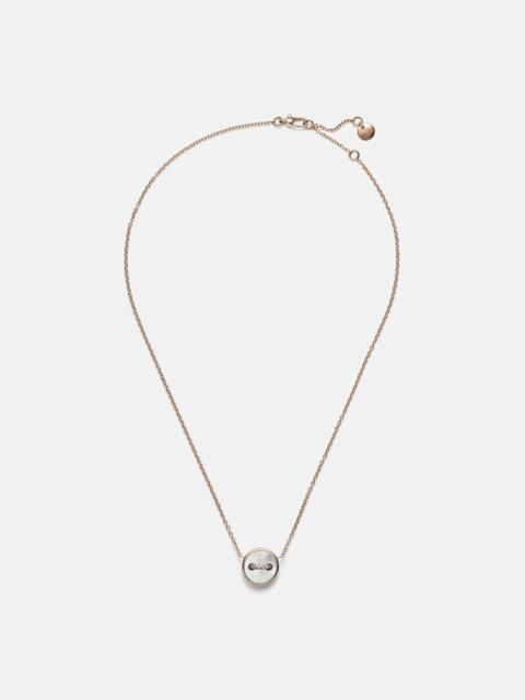 Pomellato Pom Pom Dot 18kt rose gold pendant necklace with mother-of-pearl and diamonds