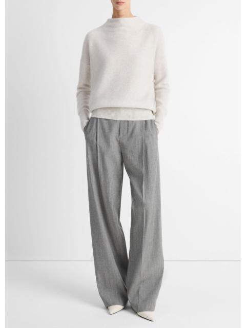 Vince Plush Cashmere Funnel-Neck Sweater