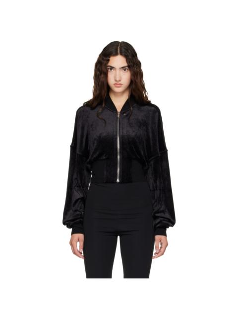 Rick Owens Lilies Black Tower Flight Jacket