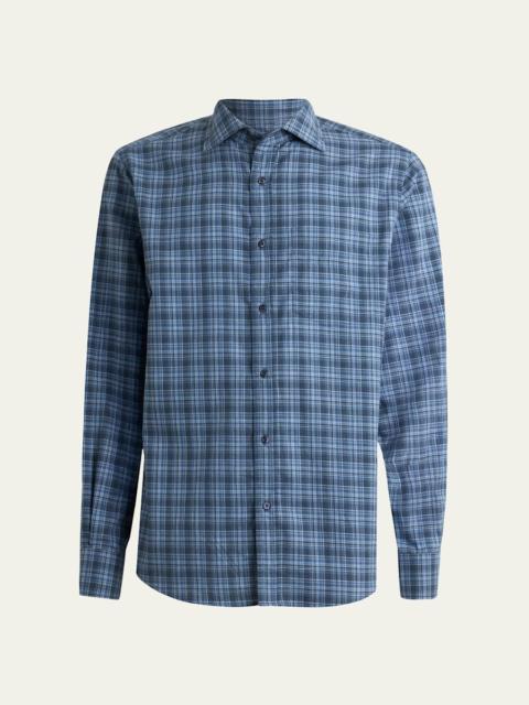 Ralph Lauren Men's Aston Cotton Plaid Pocket Sport Shirt