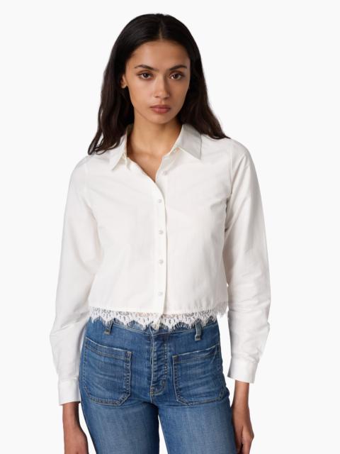 CAMI NYC LAYA COTTON POPLIN TOP WHITE