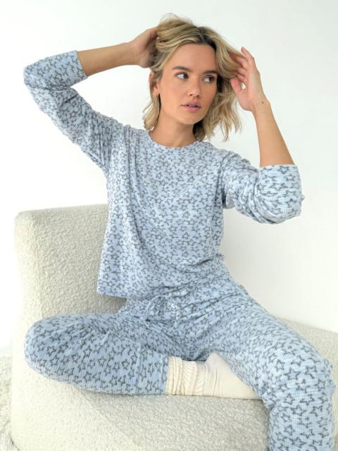 Splendid Outline Stars Marna Waffle PJ Set