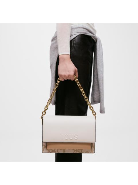 TOUS Medium ivory-colored Audree Crossbody bag Kaos Icon