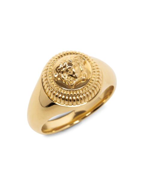 VERSACE Men's Goldtone Medusa Signet Ring - Gold