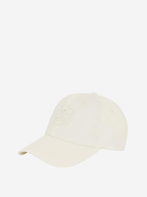 The Kooples EMBROIDERED ECRU BLAZON CAP