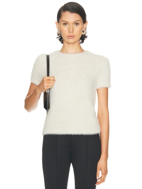 Helmut Lang Crop Eyelash Tee