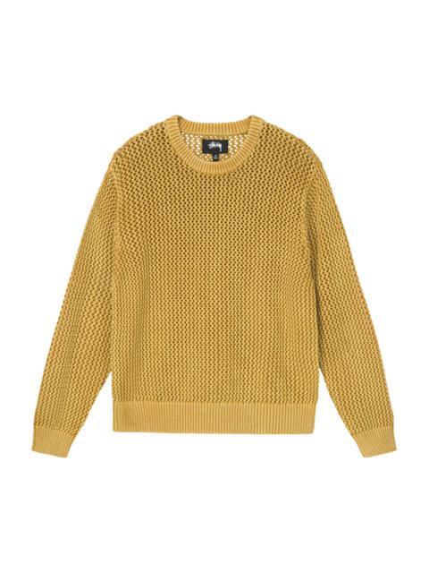 Stussy Pigment Dyed Loose Gauge Sweater 'Gold'