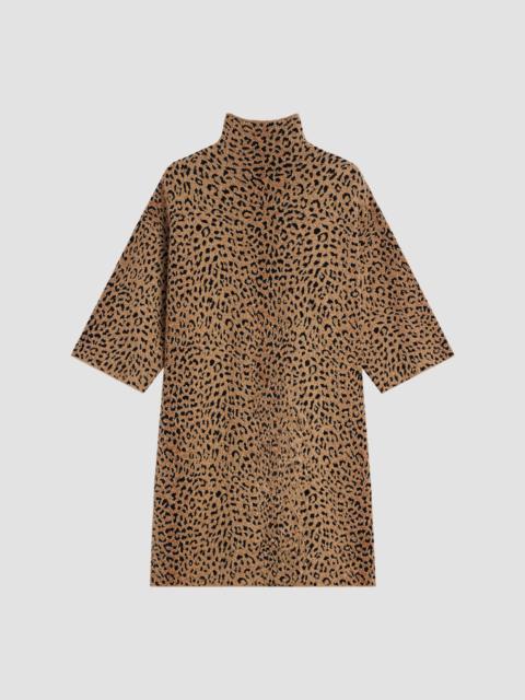 Givenchy Women's Mini Dress in Leopard Jacquard - Brown