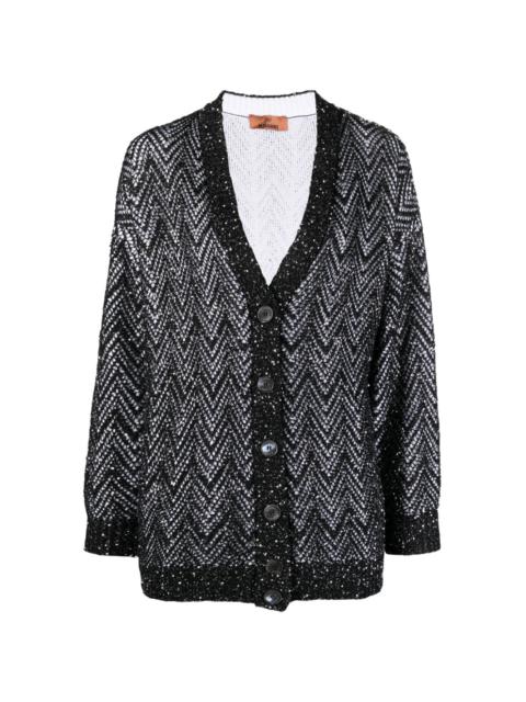 Missoni sequin-embellished V-neck cardigan