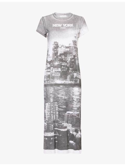 COACH Postcard Graphic Cotton T-Shirt Dress