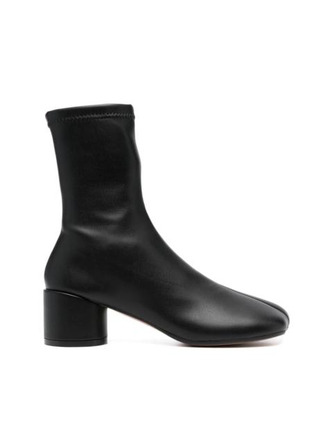 Anatomic leather ankle boots