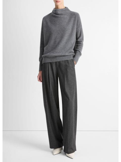 Vince Plush Cashmere Funnel-Neck Sweater