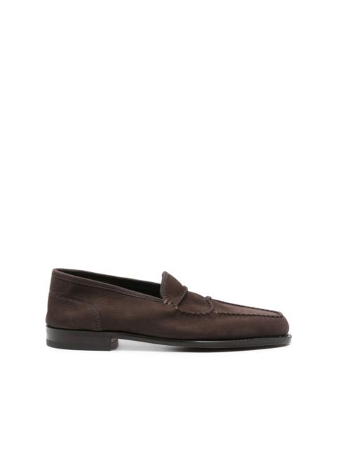 John Lobb suede loafers