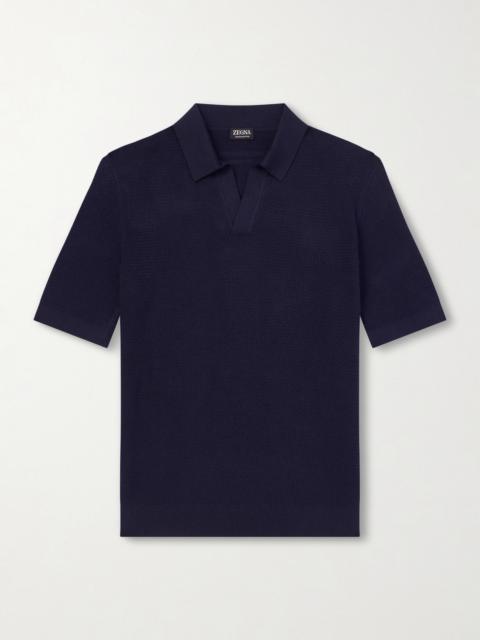 ZEGNA Slim-Fit Cotton-Piqué Polo Shirt