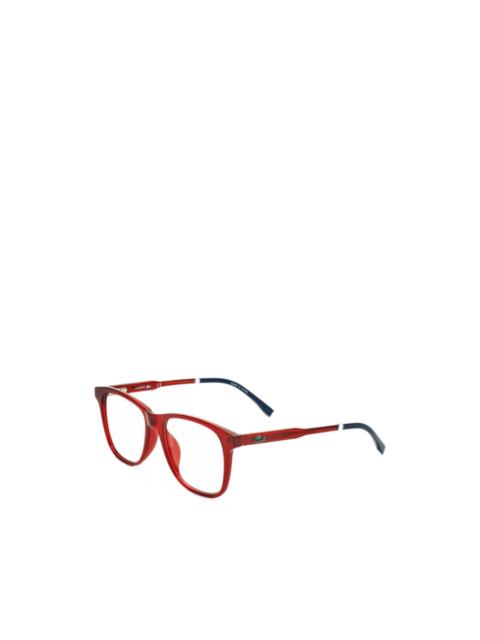 LACOSTE logo-plaque square-frame glasses
