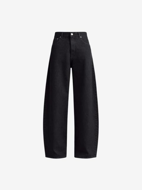The Frankie Shop Nick Barrel Leg Jeans - Black Wash