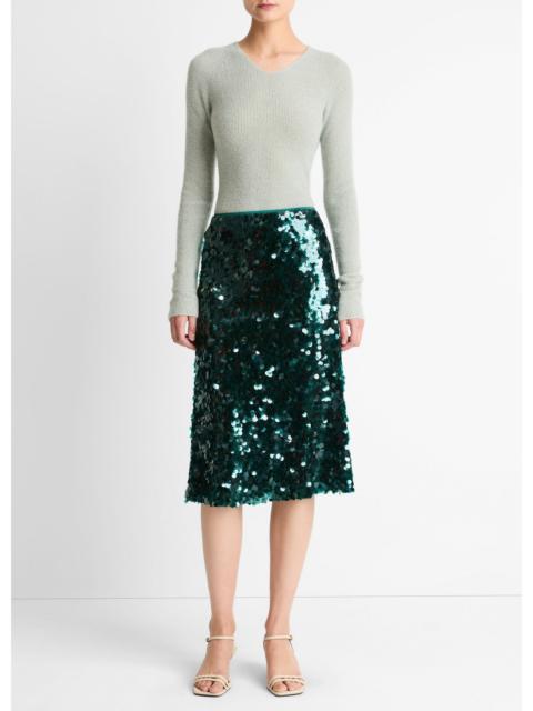 Vince Paillette Bias Skirt