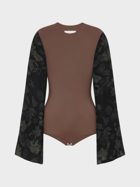 Maison Margiela Floral Sleeve Top