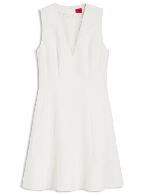 HUGO V-NECK DRESS WITH SEAM DETAILS