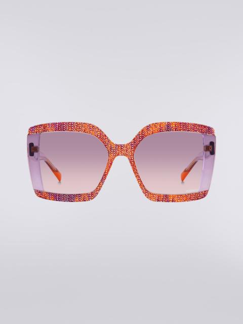 Missoni Square sunglasses with fabric inserts