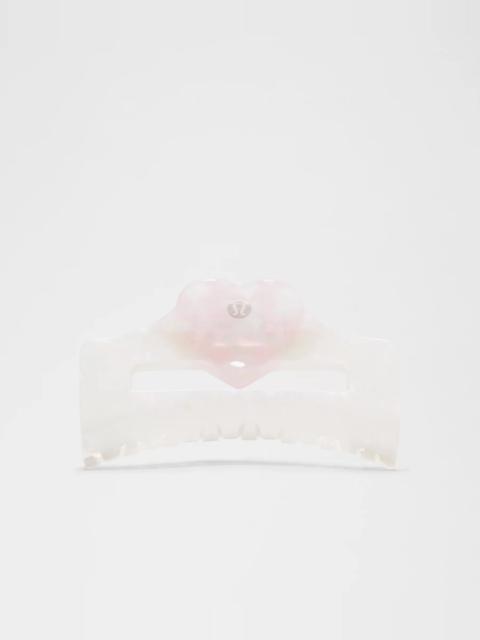 lululemon Extra Large Claw Hair Clip *Heart