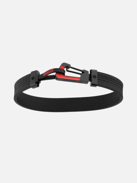 Montblanc Montblanc Meisterstück Great Masters Pirelli Bracelet in Rubber and Steel with Red Lacquer