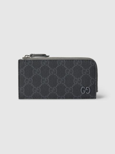 GUCCI GG zip card case with GG detail