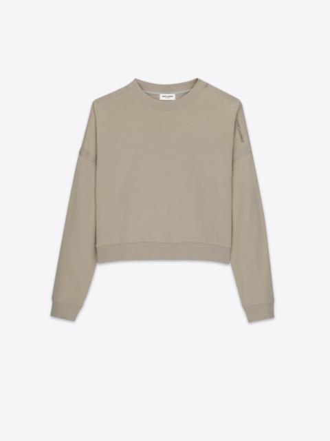 saint laurent saint laurent cropped sweatshirt