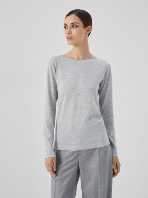 Cashmere and silk Sparkling lightweight sweater