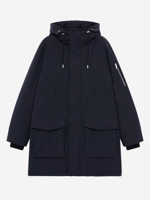 The Kooples NAVY WATER-REPELLENT PARKA