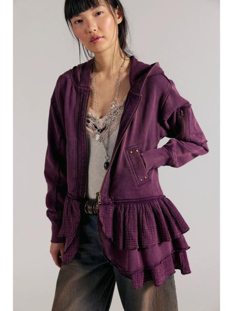 FREE PEOPLE Piece Of Cake Zip-Up Cardi